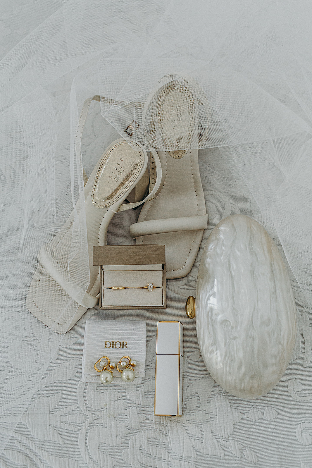 wedding accessories - bag, shoes and earrings